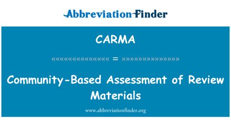 carma in education meaning|CARMA Education Abbreviation Meaning .